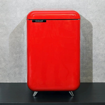 Roomwell Retro Compressor Minibar 38 Litres, H 65.5 x W 40 x D 44 cm, Energy Efficient, Fast Cooling, Color Red - HorecaStore