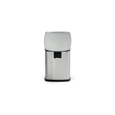 Roomwell Just Slim Stainless Steel Rectangular 5 L Pedal Bin, With Soft Close Lid Silver