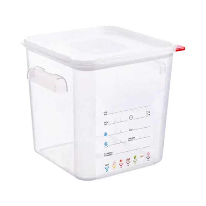 Square Container with Lid 8 L 28.5 x 23.5 x 23 cm   HorecaStore