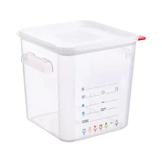 Square Container with Lid 8 L 28.5 x 23.5 x 23 cm   HorecaStore