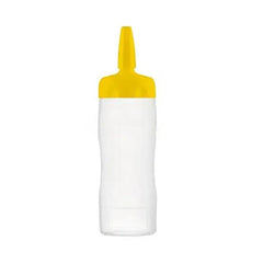 Araven Squeeze Sauce Bottle with lid 75 cl/26 oz. 7.5 cm x 25.1 cm, Yellow