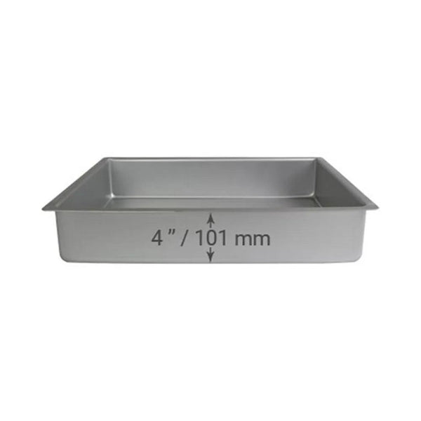 Aluminum Oblong Cake Pan 38.01 x 30.48 x 10.16 cm   HorecaStore