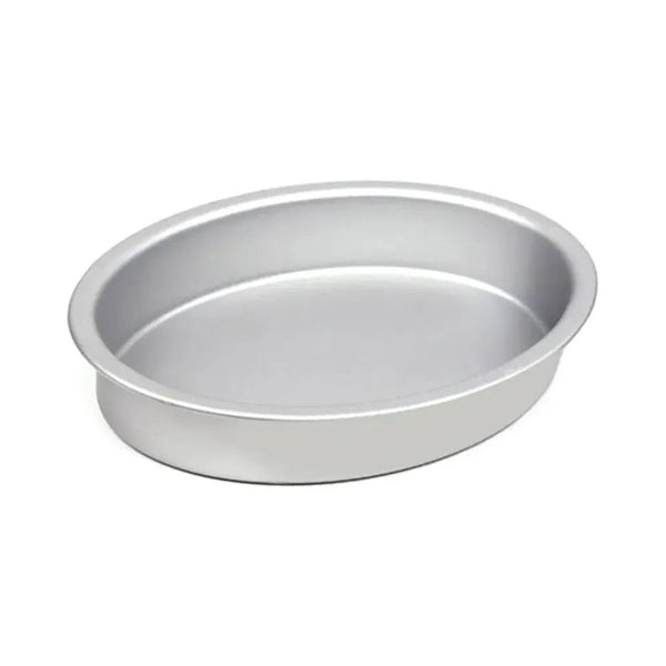 Aluminum Oval Cake Pan 25.4 x 17.78 x 7.62 cm   HorecaStore