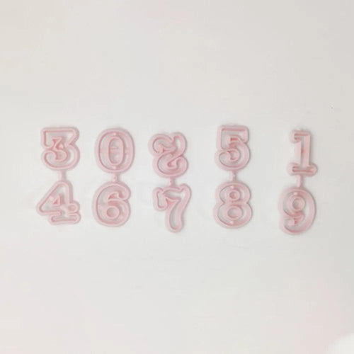 THS Novelty Cutters Numericals Set 3 x 2 cm