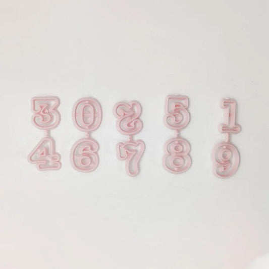 Novelty Cutters Numericals Set 3 x 2 cm   HorecaStore