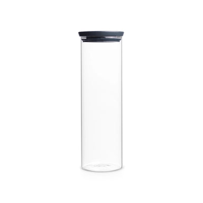 brabantia-stackable-dark-grey-glass-jar-1-9l