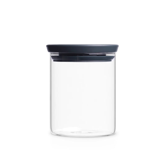 brabantia-stackable-dark-grey-glass-jar-0-6l