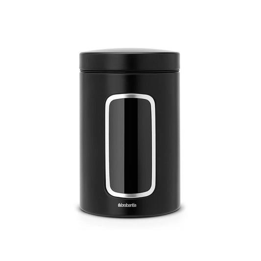 brabantia-steel-window-canister-1-4l-matt-black