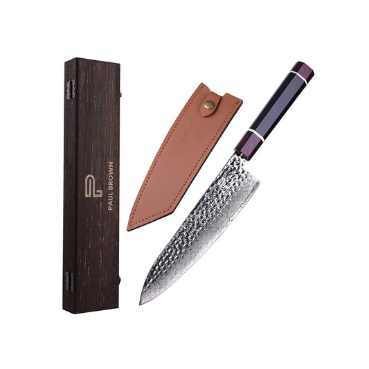 Paul Brown High Carbon Steel Chef Knife With Resin Handle, Blade Length 20 cm