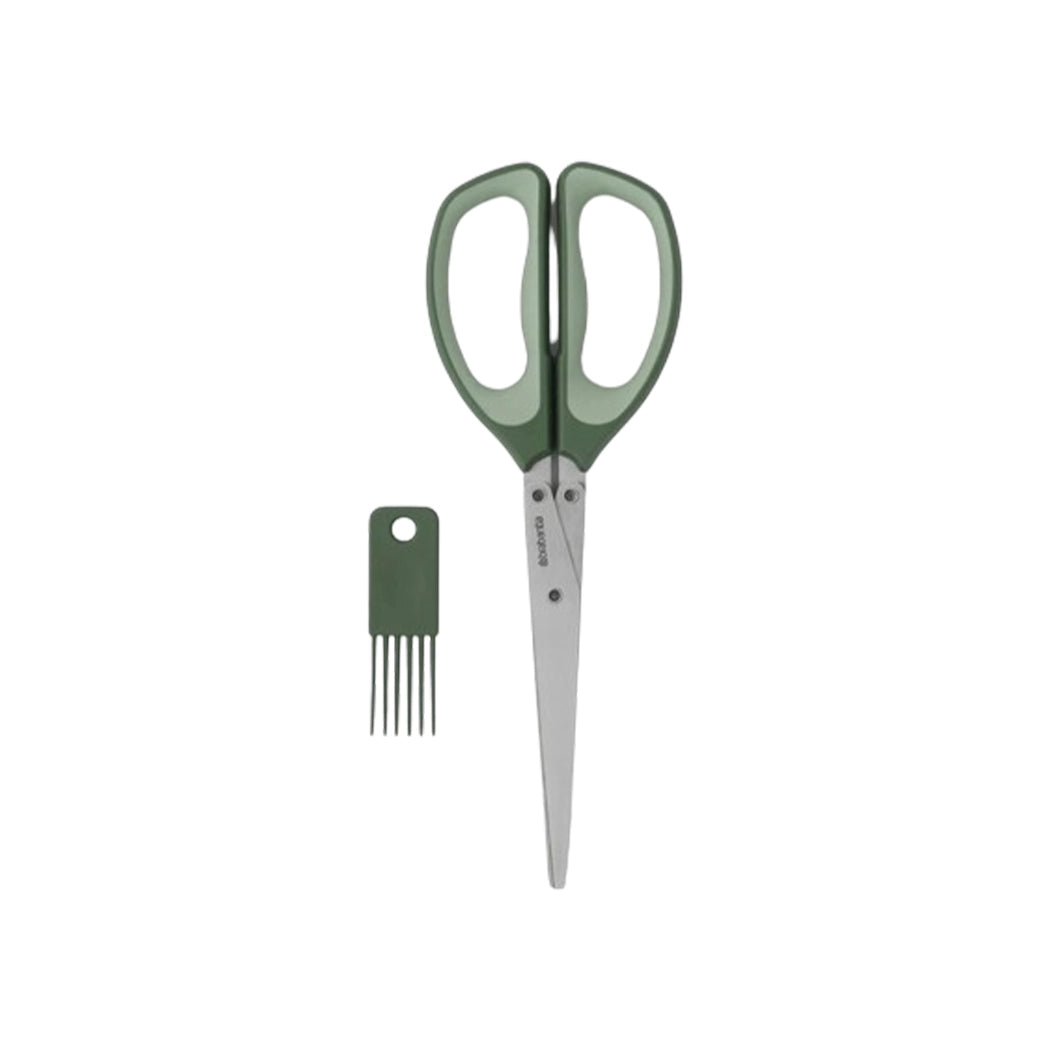 brabantia-plastic-fir-green-herb-scissors-plus-cleaning-tool