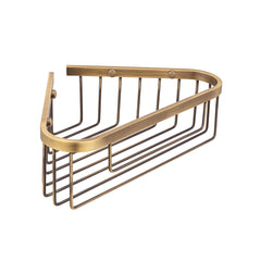 Bagnodesign Soft Bronze Hotel Wall Mounted Corner Soap Basket Large, 26x16.4x8 cm