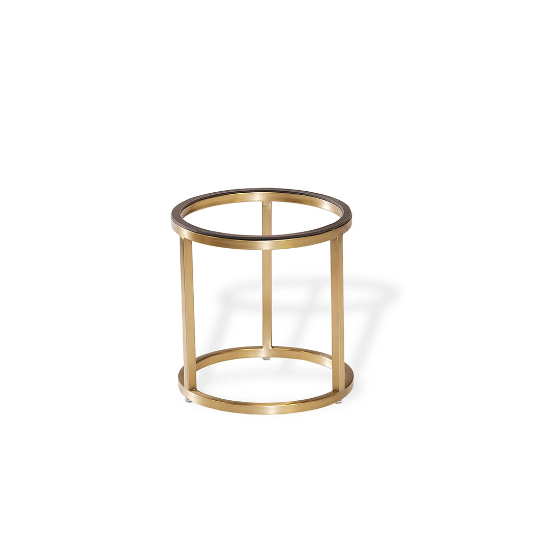 Wundermaxx Metal Stand Round Gold, 18 cm