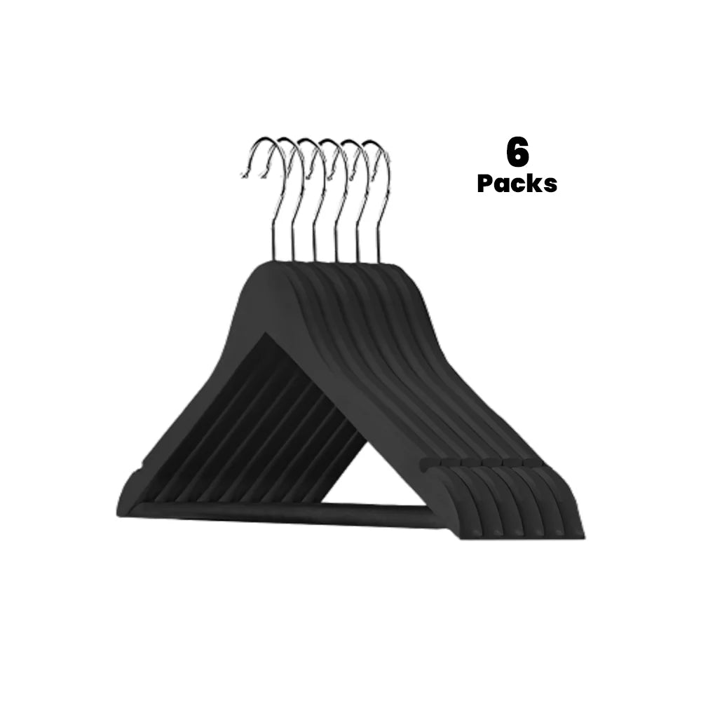 Roomwell UK Male Wooden Hanger Black