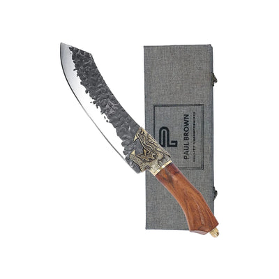 Paul Brown 7Cr13MOV Steel Boning Slicing Chef Knife with Wooden Handle, Blade Length 19 cm