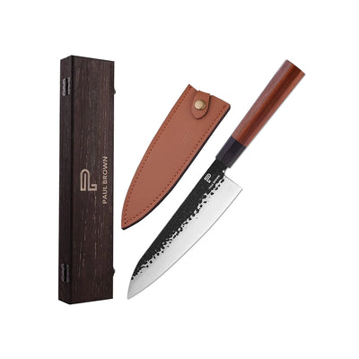 Paul Brown High Carbon Steel Chef Knife With Wooden Handle, Blade Length 20 cm