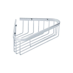 Bagnodesign Chrome Hotel Wall Mounted Corner Soap Basket Large, 26x16.4x8 cm