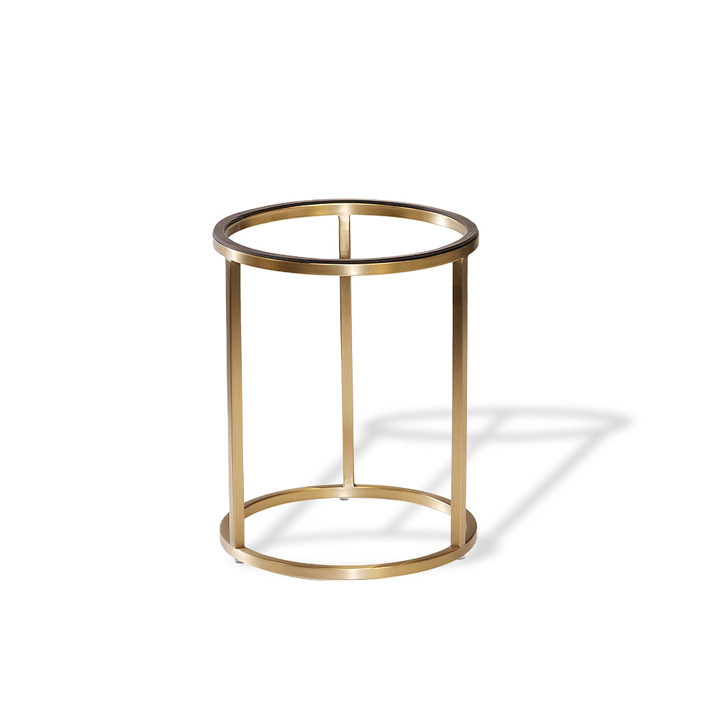 Wundermaxx Metal Stand Round Gold, 26.5 cm