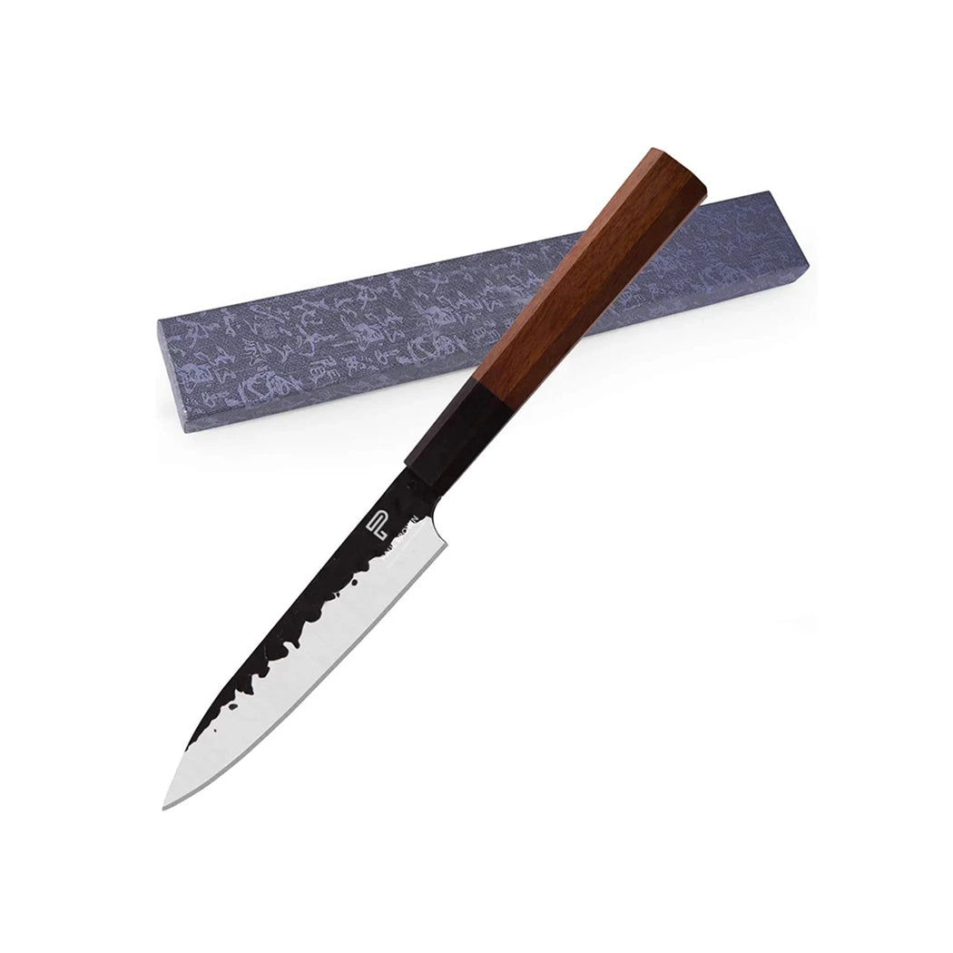 Paul Brown High Carbon Steel Fruit Knife With Octagon Wooden Handle, Blade Length 13 cm