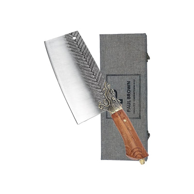 Paul Brown 4Cr13MOV Steel Boning Knife with Wooden Handle, Blade Length 19 cm