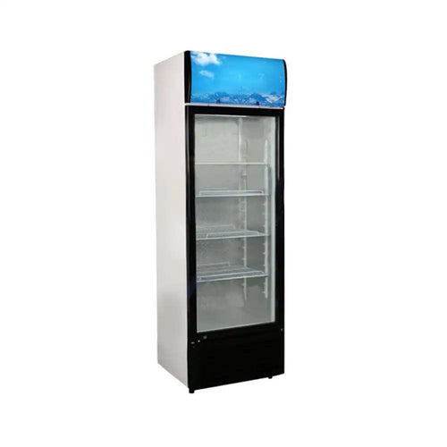 THS LS380-P1F Glass Door, 4 Moveable Shelves, 280 L Capacity, Power 230W, 61 x 61 x 183 cm