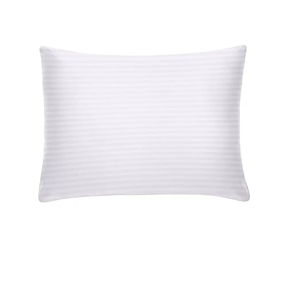 ths zen stripes single cotton oxford pillow cover white