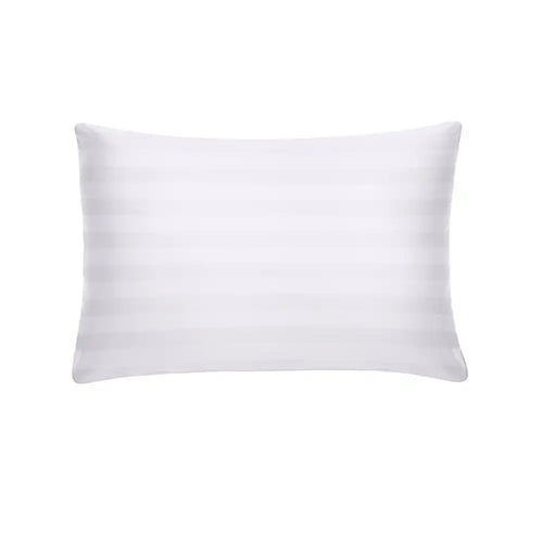 THS Eternal Stripes Cotton Pillowcase Pair White