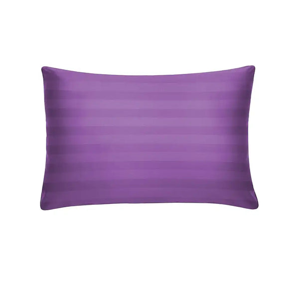 ths eternal stripes single cotton oxford pillow cover purple