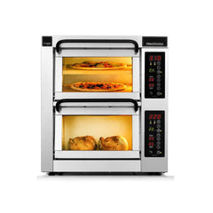 Pizzamaster PM 352ED-1 Counter Top Stone Heated Double Pizza Oven 5.6 kW