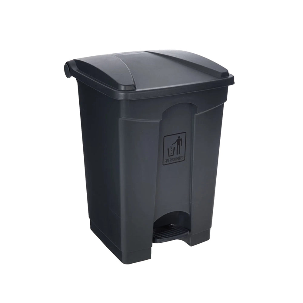 THS AF07318 Grey Garbage Can With Pedal 87 L