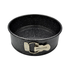 Prestige Carbon Steel 20 cm Granite Spring Form Cake Tin, Black