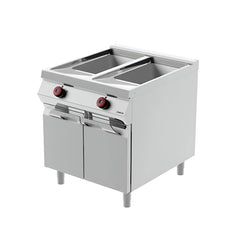 Desco 2 Bowls Gas Fryer on Cabinet, 19.5 + 19.5 L, 37 kW, 80 x 90 x 90 cm