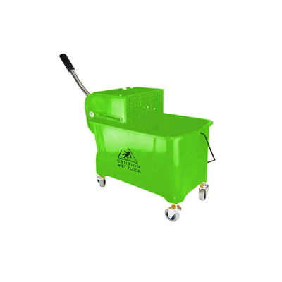 THS AF08068G Green Single Mop Bucket Trolley 20L