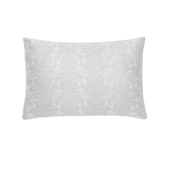 THS Elysian Paisley Single Jacquard Cotton Pillowcase Grey