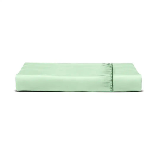 ths giza cotton super king fitted bed sheet slit green