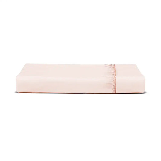 ths giza cotton super king fitted bed sheet pastel pink