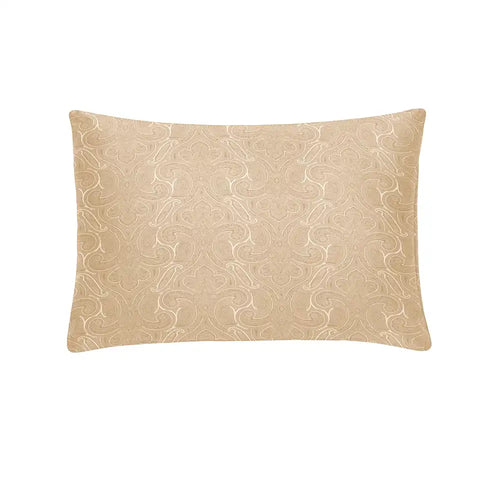 THS Elysian Paisley Single Jacquard Cotton Oxford Pillow Cover Gold