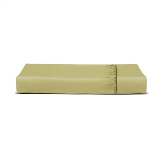 ths giza cotton king fitted bed sheet sage green