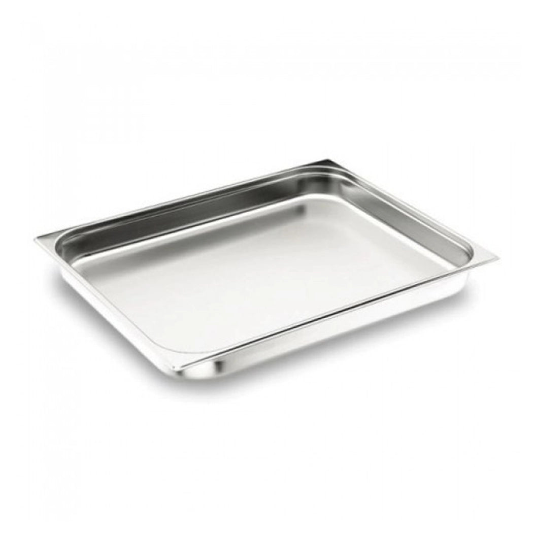 THS Stainless Steel Perforated GN 2/1 Pan, Height 15cm