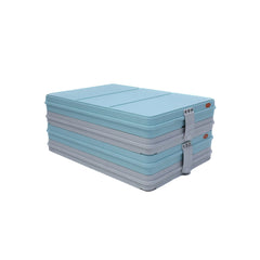 Tribeca Polypropylene Thermo Tray 5 Compartment Blue, 38 x 54.2 x 12 cm, Set of 6 Pcs