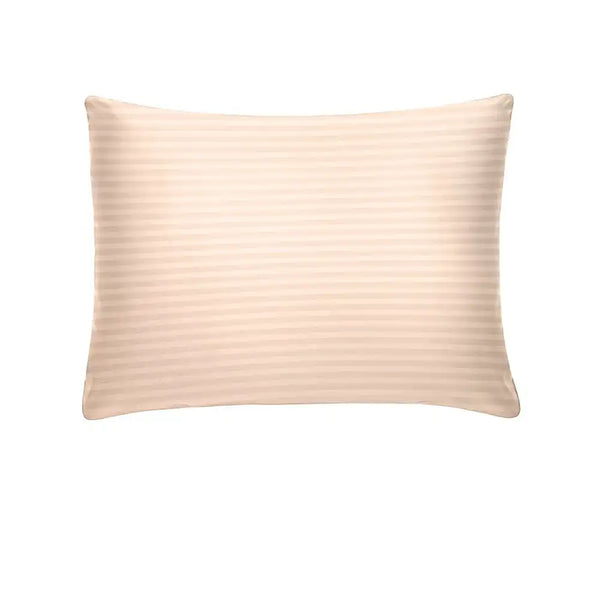 ths zen stripes single cotton oxford pillow cover pastel pink