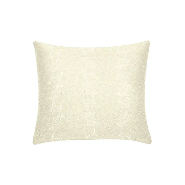 ths elysian paisley large cushion cover ivory