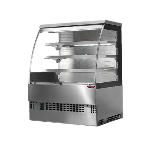 Tecnodom EVO 120VCG PVC Coated Ventilated Pastry Counter with Sliding Doors 1340 W, 120 x 77 x 140 cm