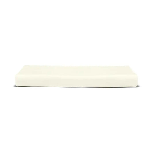 ths giza cotton queen flat bed sheet ivory