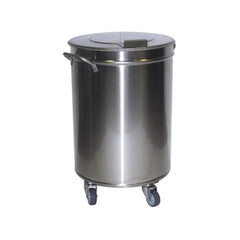 Inox Piave IP0003 Waste Bin With Manual Opening Lid, Capacity 90 L, 68.5 x 45 cm