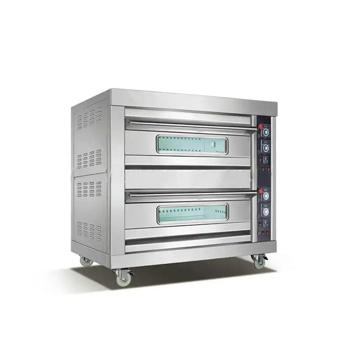 capinox wfc 204q stainless steel gas oven with large scale visual glass infrared heating mechanism 2 layers and 4 trays 134 x 89 x 132 cm