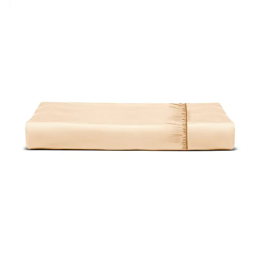 ths giza cotton super king fitted bed sheet beige