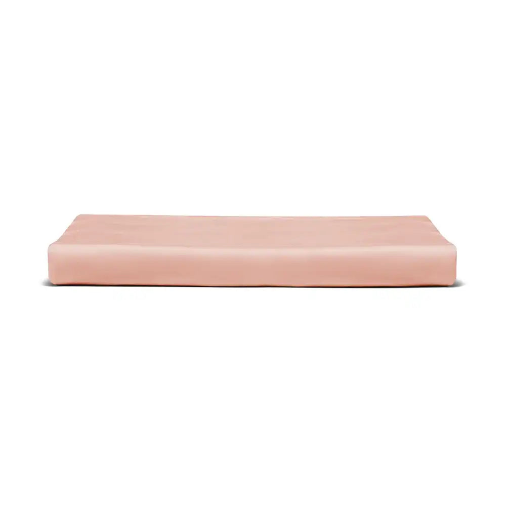 ths giza cotton queen flat bed sheet pastel pink