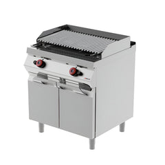 Desco Gas Lava Stone Grill Double Drawer, 16 kW, 80 x 70 x 90 cm