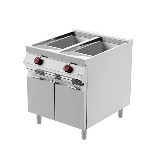 Desco 2 Bowls Electric Fryer, Cpty 21 + 21 L, 34.8 kW, 80 x 90 x 90 cm