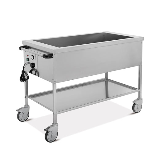 Empero Hot Mobile Bain Marie, 4 x 1/1 GN, 1.75 kW, 150.5 x 70.5 x 85 cm